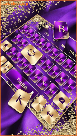 Purple Gold Luxury Keyboard screenshot