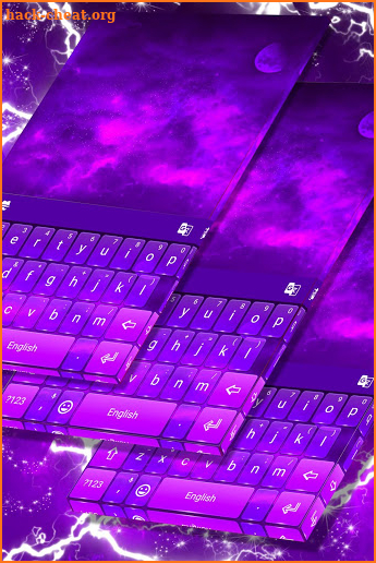 Purple Keyboard Theme screenshot