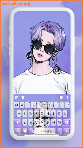 Purple Kpop Star Themes screenshot