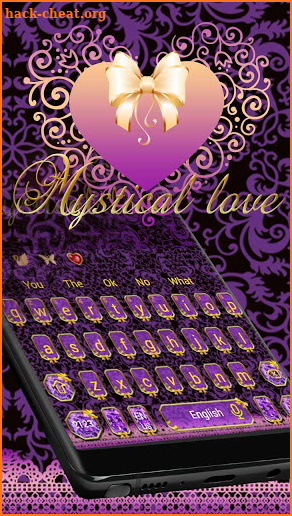 Purple Leopard Keyboard Theme screenshot