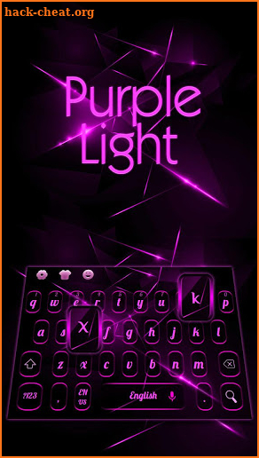 Purple Light Black Keyboard screenshot