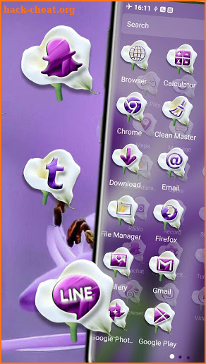 Purple Lily Theme screenshot