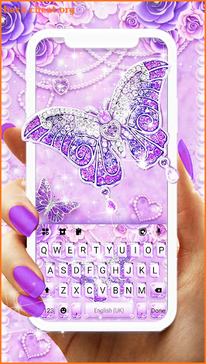 Purple Lux Butterfly Keyboard screenshot