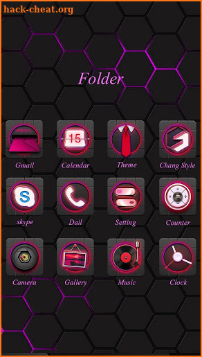 Purple Man GO Launcher Theme screenshot