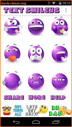 Purple Smileys by Emoji World screenshot