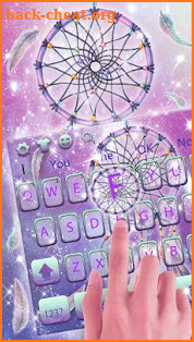 Purple Starry Dream Keyboard screenshot