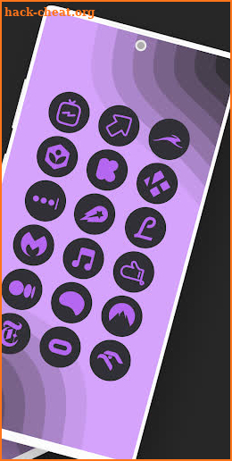 Purple You Dark - Icon Pack screenshot