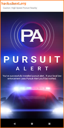 Pursuit Alert screenshot