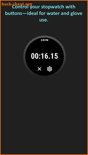 Push-button stopwatch screenshot