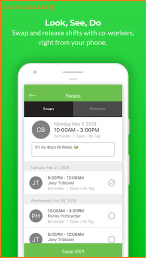 Push Employee Scheduling screenshot