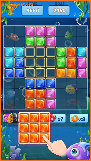 Puzzle Block Ocean Fish screenshot