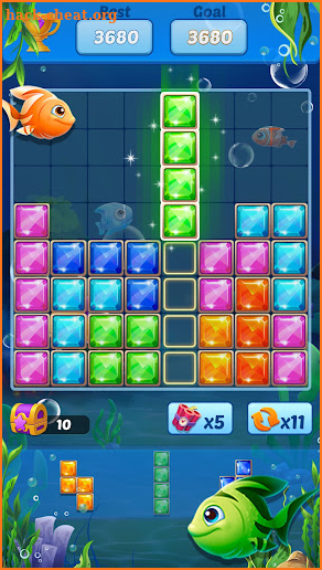 Puzzle Block Ocean Fish screenshot