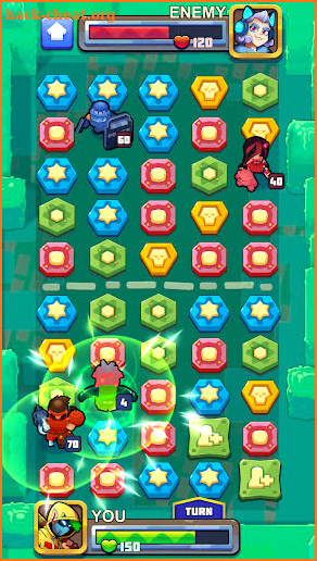 Puzzle Wars: Heroes screenshot