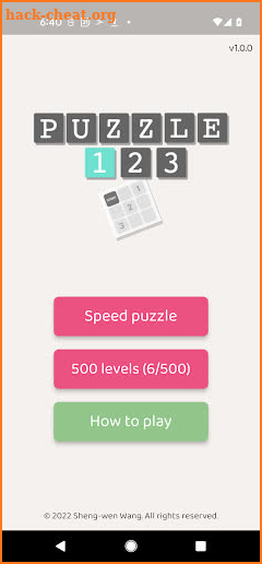 Puzzle123 screenshot