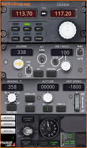 PWB737 MCP EFIS RADIO FSX P3D screenshot