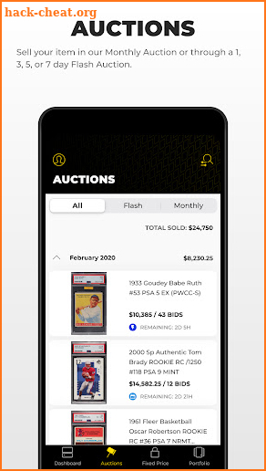 PWCC Marketplace screenshot