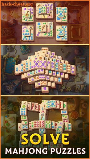 Pyramid of Mahjong: A tile matching city puzzle screenshot