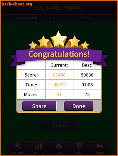 Pyramid Solitaire Pro screenshot