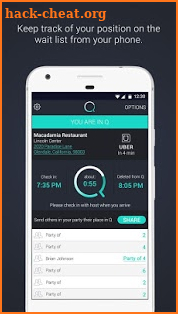 Q Waitlist Guest App screenshot