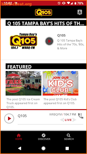 Q105 screenshot