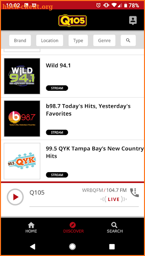 Q105 screenshot