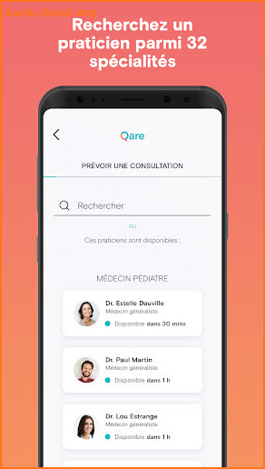 Qare - Consultez un médecin en vidéo 7 jours / 7 screenshot