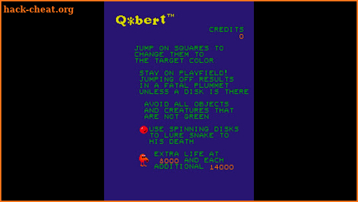 Q*bert screenshot