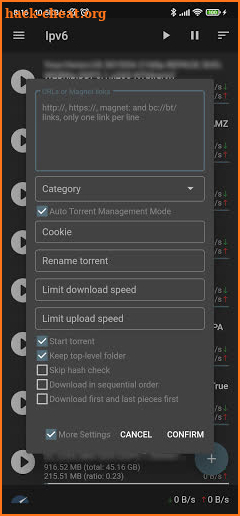 qBittorrent Remote screenshot