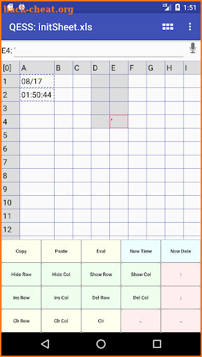 QESS pro - Quick Entry Spread Sheet screenshot