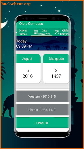 Qibla Compass Online screenshot