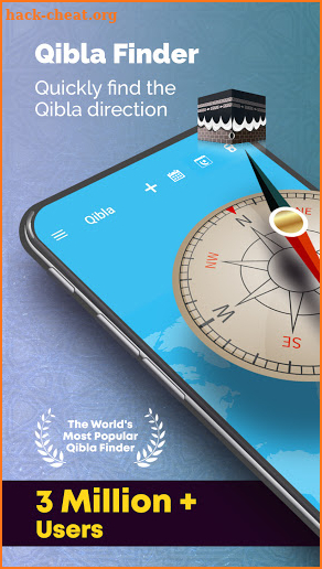 Qibla Finder, Prayer Times, Azan, Tasbeeh Counter screenshot