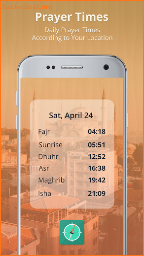 Qibla Finder, Ramadan Salah Times, Tasbeeh Counter screenshot