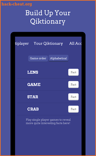 Qiktionary screenshot