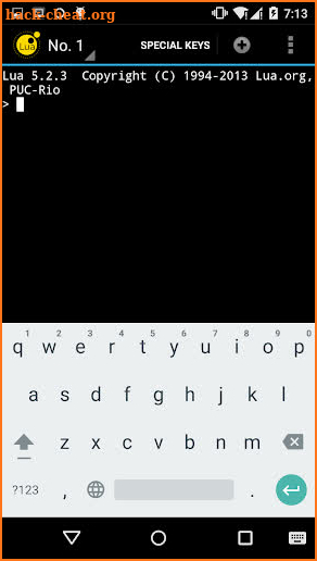 QLua - Lua on Android screenshot