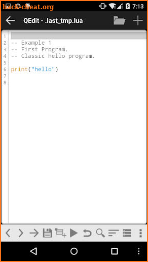 QLua - Lua on Android screenshot