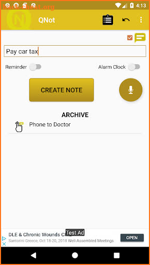 QNot - Voice Notes & Reminders screenshot