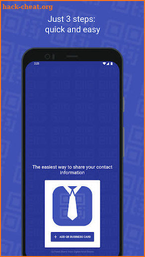 QR Card - business card screenshot