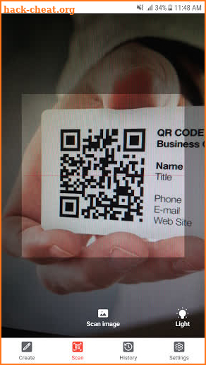 QR code / barcode scanner & generator (QrApp) screenshot