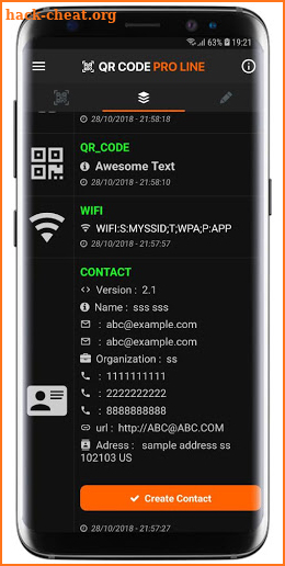 QR Code Reader PRO Line Prime screenshot