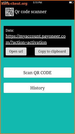 Qr code scanner and Qr code reader screenshot