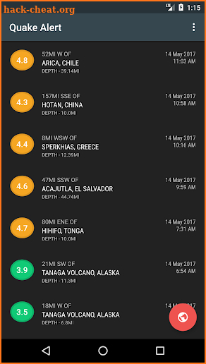 Quake Alert: Track Earthquakes screenshot