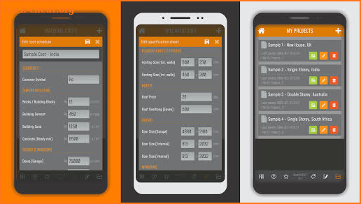 QuantiCALC – Building cost estimator screenshot