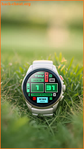 QUBE Digital Watch Face VS121 screenshot