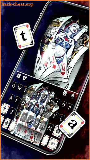 Queen Cards Keyboard Background screenshot