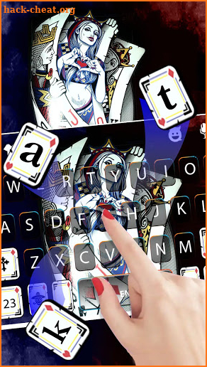 Queen Cards Keyboard Background screenshot