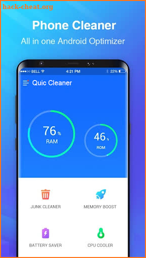 Quic Cleaner - Faster Phone Booster & Optimizer screenshot