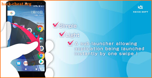 Quick Arc Launcher ( Smart One Swipe Launcher ) screenshot