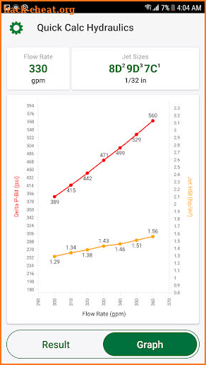 Quick Calc Hydraulics screenshot