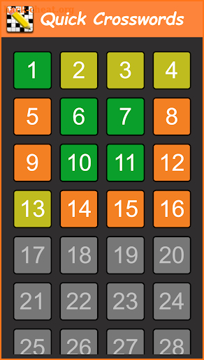 Quick Crosswords (English) screenshot