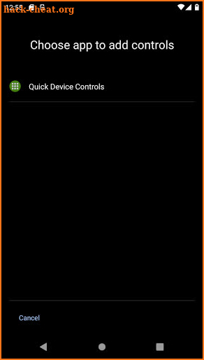 Quick Device Controls screenshot